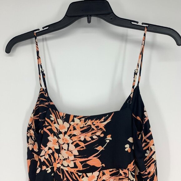 Joie Almona Dress Maxi Black Floral Print Sleeveless Button NWT - Picture 12 of 15